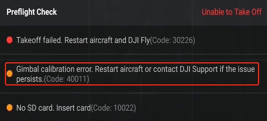 DJI Gimbal Calibration Error Repair