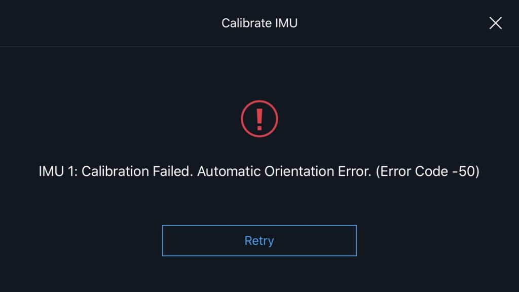 Drone IMU sensor fix